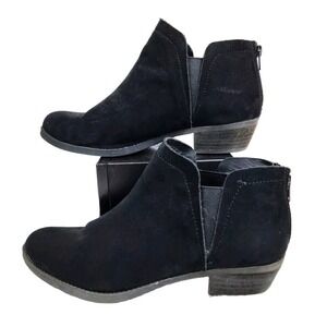Carlos By Carlos Santana Black Suede  Bates 2 Boots Womens Size 11 M Booties